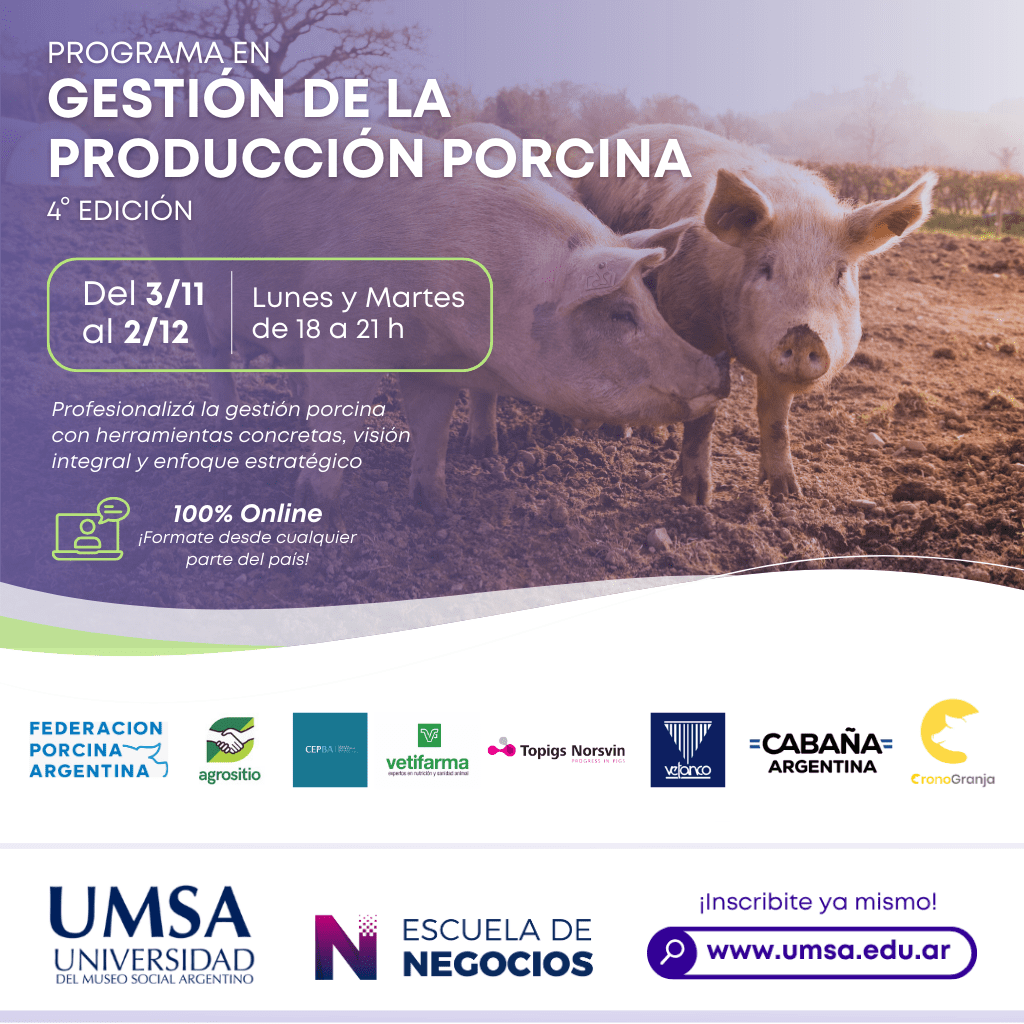Programa en Gestión de la Producción Porcina – 4º edición