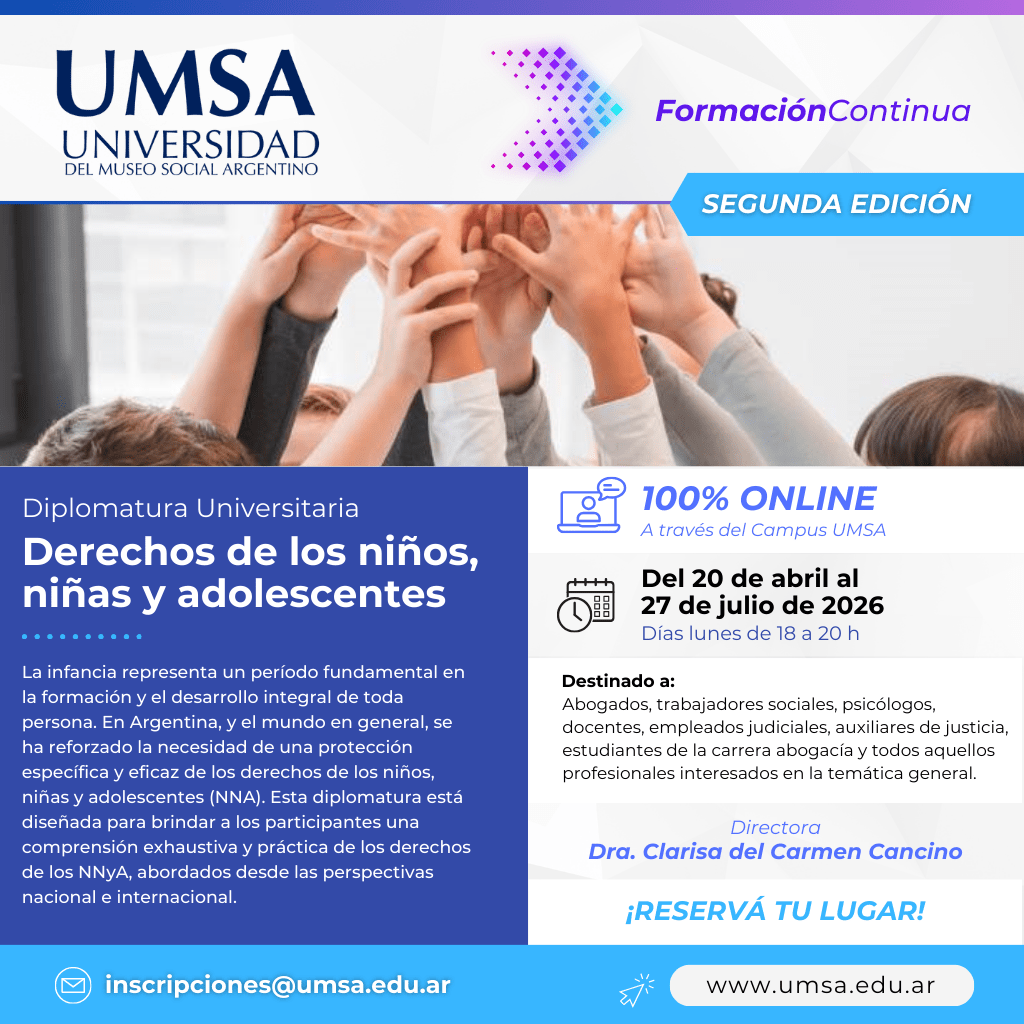 Diplomatura de los niños, niñas y adolescentes