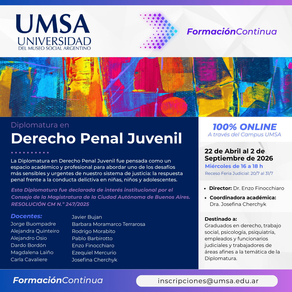 Diplomatura en Derecho Penal Juvenil