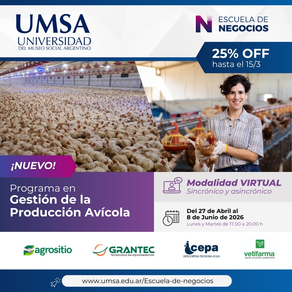 Programa en Gestión de la Producción Avícola – 1° Edición