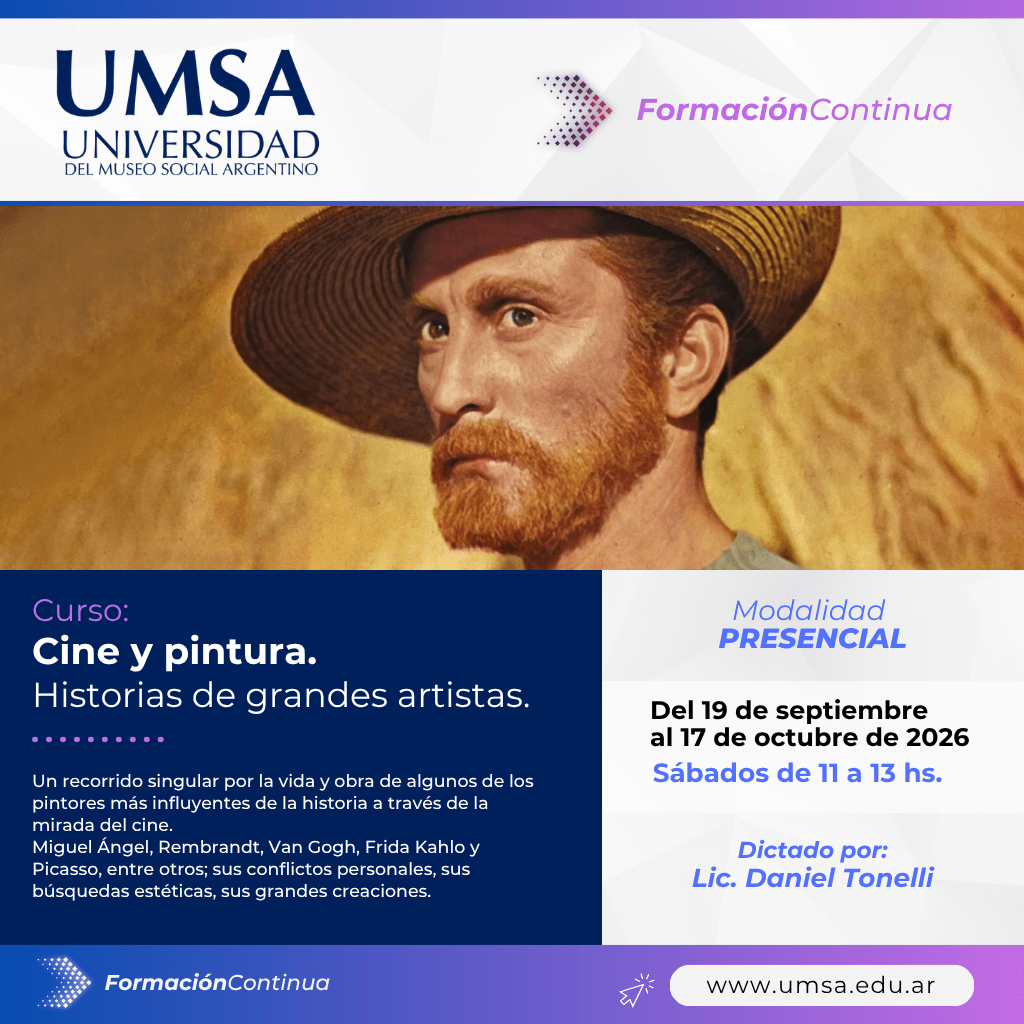 Ciclo de Arte: “Cine y Pinturas : Historias de grandes artistas”