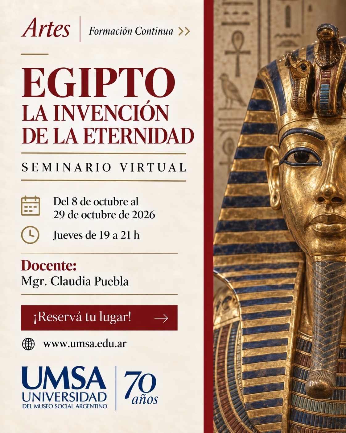 Ciclo de Arte: “Seminario Egipto: La Invención de la Eternidad”
