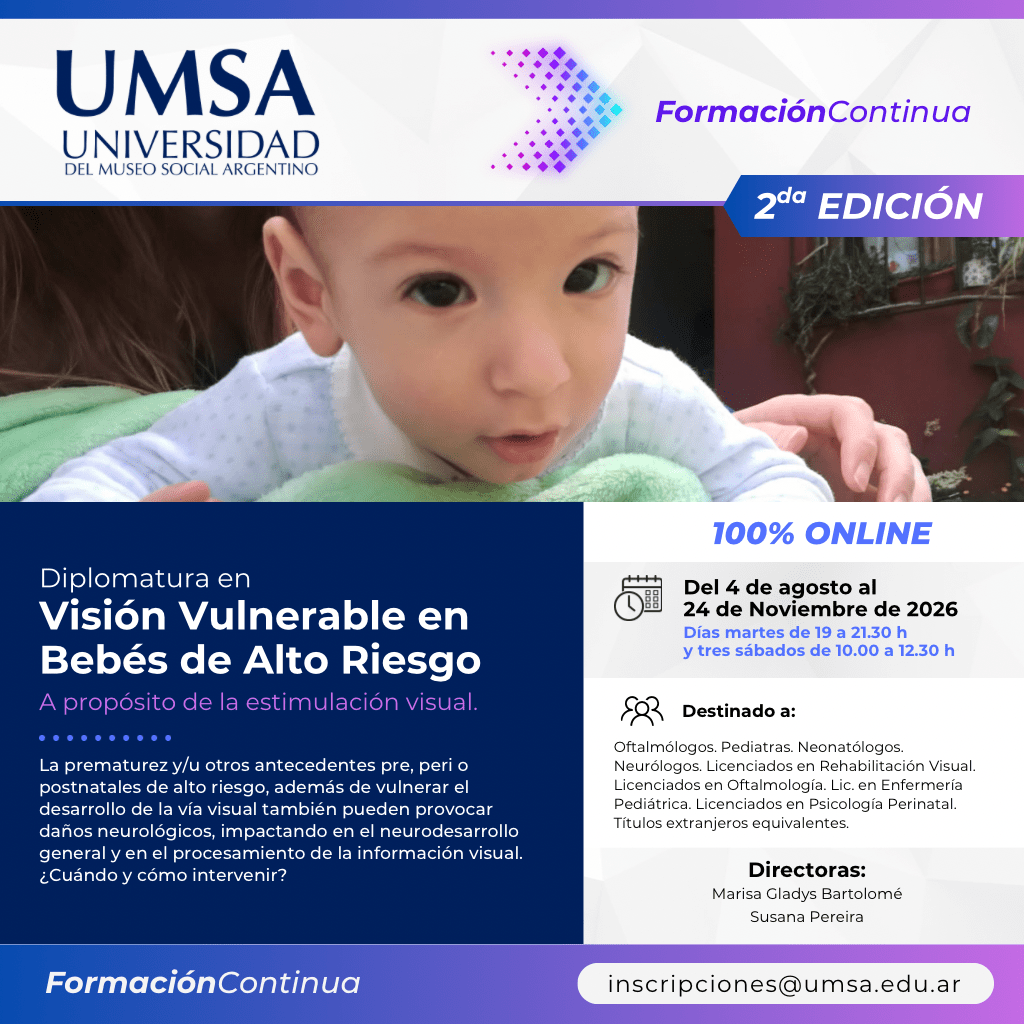 Diplomatura en Visión Vulnerable en Bebés de Alto Riesgo