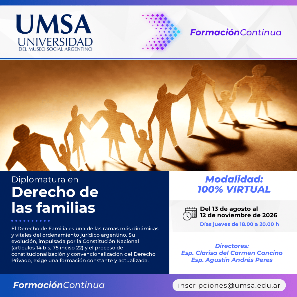 Diplomatura en Derecho de las familias
