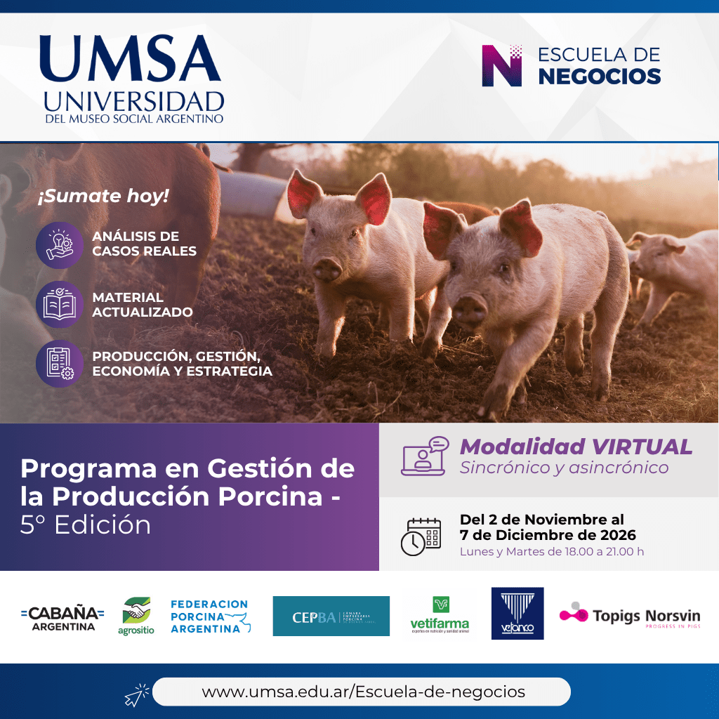 Programa en Gestión de la Producción Porcina – 5º edición
